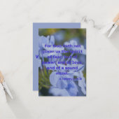 Carte 2 Timothée 1:7 KJV Bible Écriture Pic Salutation (Devant/Arrière en situation)