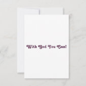 Carte 2 Timothée 3:5 KJV Bible Écriture Pic Salutation (Dos)