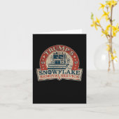 Carte 2 Trump latéral Snowflake Service d'enlèvement Fun (Fleur jaune)