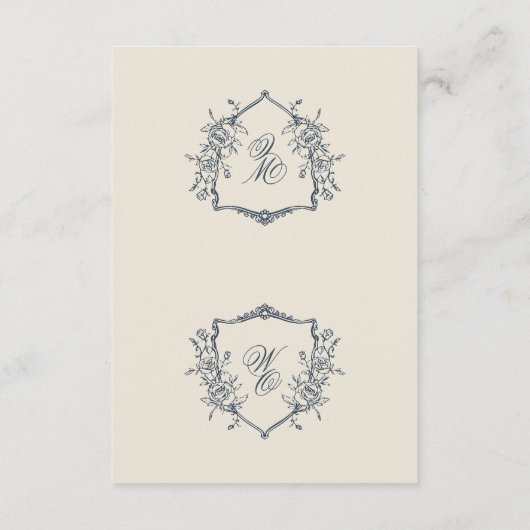 Carte 2 x Couper en demi-do-it-yourself Crest Plaque (Dos)