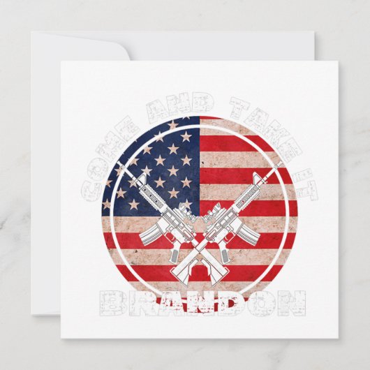 Carte 2E Amendement Droits Sur Les Armes À Feu Venez Et (Devant)