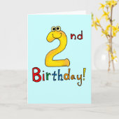 Carte 2e anniversaire ! (Fleur jaune)