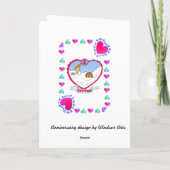 Carte 2e anniversaire de coton (Dos)