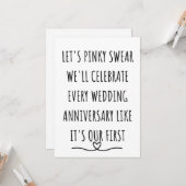 Carte 2e anniversaire de mariage (Devant/Arrière en situation)