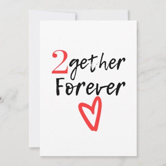 Carte 2e anniversaire de mariage (Devant)