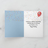 Carte 2e anniversaire Duck Dancing In the Rain Puddle (Intérieur)