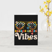 Carte 2e Grade Vibes - 2e Grade Team (Fleur jaune)