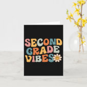 Carte 2e Grade Vibes - 2e Grade Team (Fleur jaune)