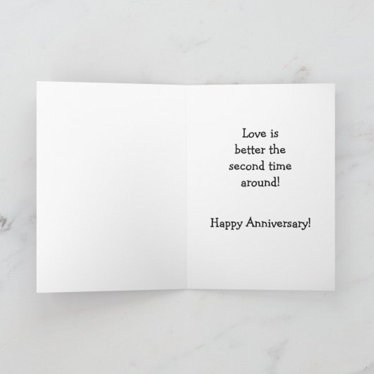 Carte 2e mariage : 5e anniversaire (Intérieur)