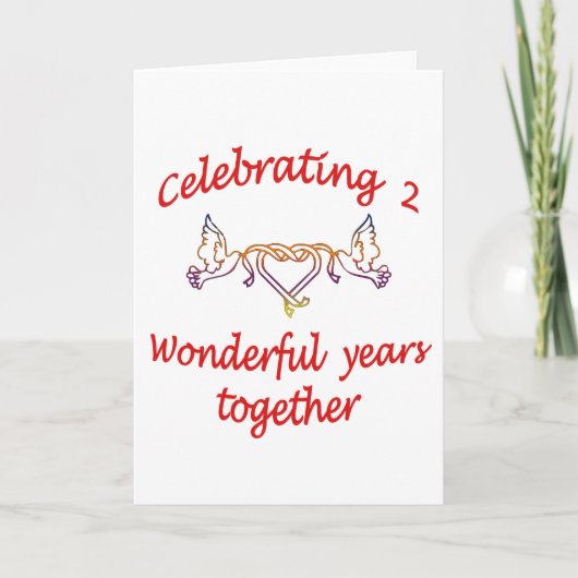 CARTE 2ÈME ANNIVERSAIRE (Devant)