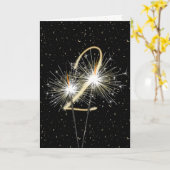 Carte 2ème anniversaire mariage (Fleur jaune)