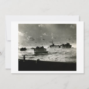 Carte 2ÈME GUERRE MONDIALE Marines attaque Iwo Jima