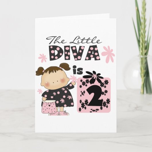 Carte 2èmes T-shirts et cadeaux d'anniversaire de petite (Devant)