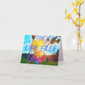 CARTE 2LIVE GRATUITE GREETING CARD (Fleur jaune)