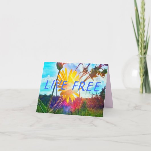 CARTE 2LIVE GRATUITE GREETING CARD (Devant)