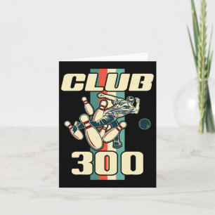 Carte 300 Bowling Vintage Retro Club 300 Bowling