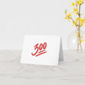 Carte 300 Emoji | Bowling Perfect Game Score (Fleur jaune)