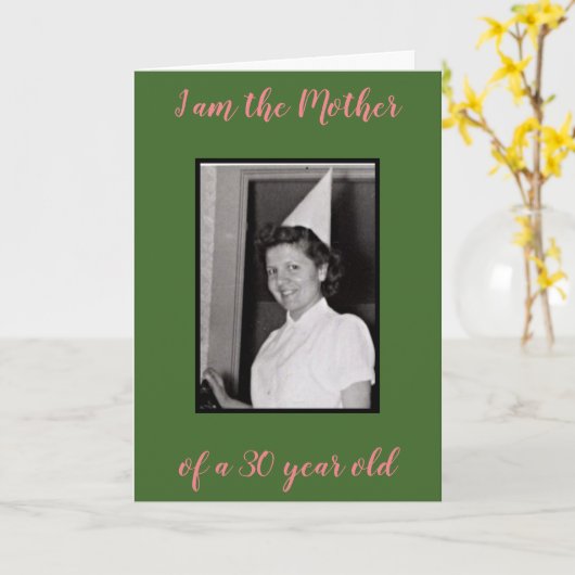 Carte 30 années (Fleur jaune)