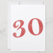 Carte 30 ans d'anniversaire (Dos)