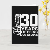 Carte 30 Ans d'être formidable Disc Golf 30e Anniversair (Fleur jaune)