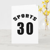 Carte 30 Designs d'anniversaire de sport (Fleur jaune)