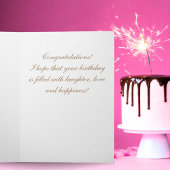 Carte 30 et fabuleux Elegant Black Birthday Photo