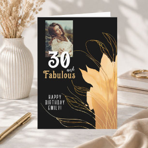 Carte 30 et Fabuleux Feuillage 30e Anniversaire Photo