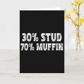 Carte 30 Stud 70 Muffin Drôles de citations de la Saint- (Fleur jaune)