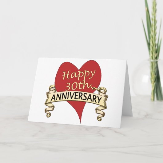 Carte 30e anniversaire (Devant)