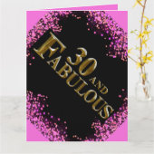 Carte 30e anniversaire  (Fleur jaune)