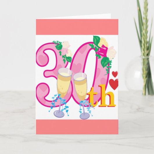 Carte 30e anniversaire (Devant)