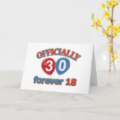 Carte 30e anniversaire (Fleur jaune)