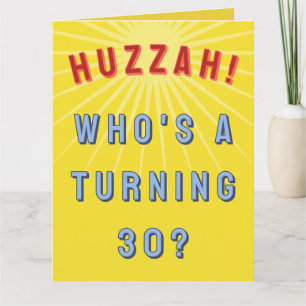 Carte 30e anniversaire