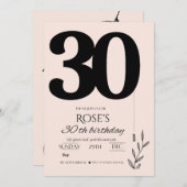Carte 30e anniversaire (Devant / Derrière)