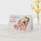 Carte 30e anniversaire amusant ne regarde pas la jolie f (Fleur jaune)