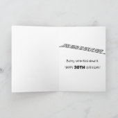 CARTE 30E ANNIVERSAIRE AU-DESSUS DE LA COLLINE ? (Intérieur)