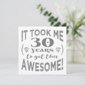 Carte 30e anniversaire Awesome (Debout devant)