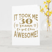 Carte 30e anniversaire Awesome (Fleur jaune)
