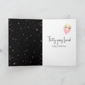 Carte 30e anniversaire Ballons et Confetti (Intérieur)