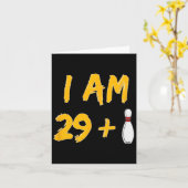 Carte 30e anniversaire Bowling Shirt Bowler Gift Party (Fleur jaune)