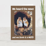 Carte **30e ANNIVERSAIRE** DE HUMOUR SQUIRRELS<br><div class="desc">CES DEUX ESCALIERS PENSENT QUE VOUS TOURNEZ ***30*** EST NUTS ET NE PEUT SEULEMENT PAS ÊTRE VRAI! N'OUBLIEZ PAS QUE VOUS POUVEZ CHANGER L'"ÂGE" ET LES "MOTS" À TOUTES MES CARTES ICI DANS CE MAGASIN ET À MES 9 MAGASINS ICI À ZAZZLE ET EN MERCI POUR VOUS ARRÊTER ! !...</div>