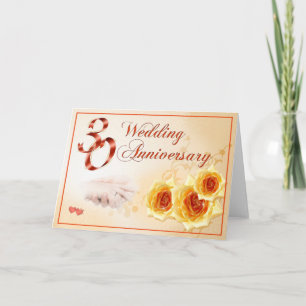 Carte 30e anniversaire de mariage
