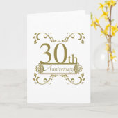 Carte 30e anniversaire de mariage (Fleur jaune)