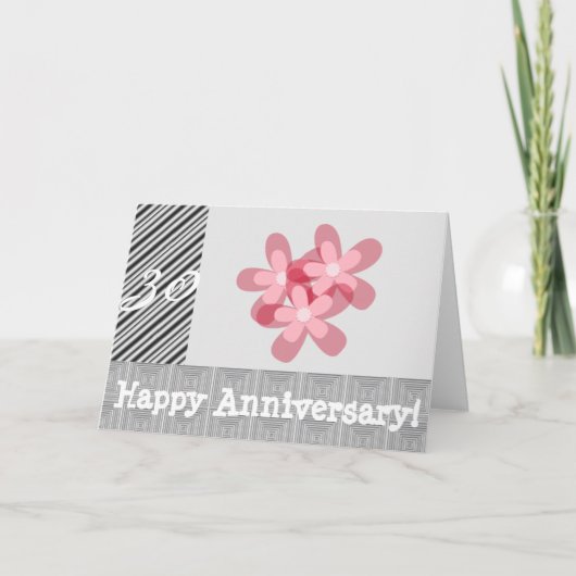 Carte 30e anniversaire de mariage (Devant)