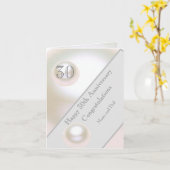 Carte 30e anniversaire du Mariage Pearl (Fleur jaune)