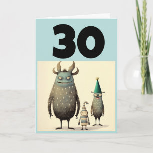 CARTE 30E ANNIVERSAIRE FUNNY GREETING CARD