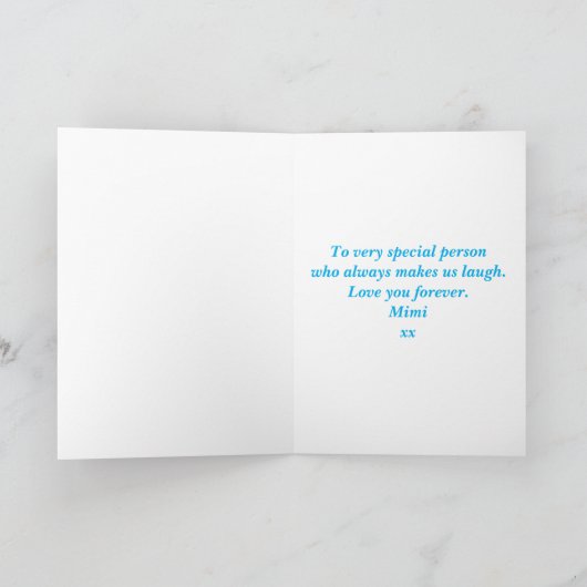 Carte 30e anniversaire Funny Keep Calm Ajouter Message F (Intérieur)