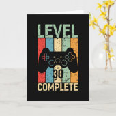 Carte 30e anniversaire Gift Boys Homme Niveau 30 1991 (Fleur jaune)