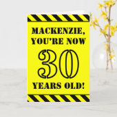 Carte 30e anniversaire : Jeu de style graphique, Nom per (Fleur jaune)