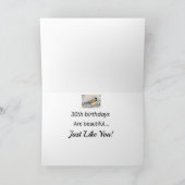 Carte 30e anniversaire magnifique 30e jour d'aquarelle C (Intérieur)